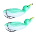 thumbnail image 2 of 2 Piezas Señuelos de 10,5 Cm / 4,13 Pulgadas Cebo Aparejos Señuelo Suave Verde Macarena Pato Cebo blando, 2 of 7
