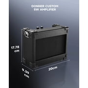 Donner Electric Guitar Kits for Beginner Right Hand S-S-S Pickups Strater Sets, Black