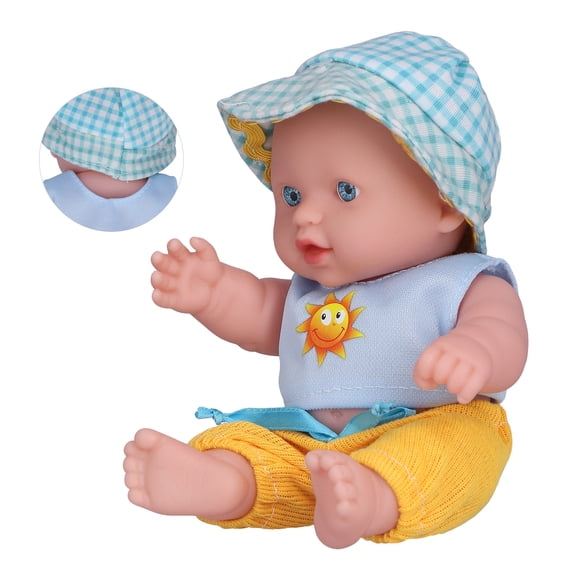 Muñeca bebé renacido de vinilo, Juguete realista y realista con extremidad móviles para bebés, tamaña de vije de 8 Pulgadas