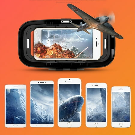Virtual Reality Headset 3D VR Glasses for 4"-6.0" Android iOS Win Phones, Virtual Reality Headset, VR Goggles