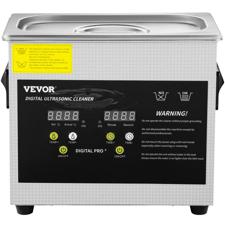 VEVORbrand 10L Ultrasonic Cleaner 304 Stainless Steel Professional Knob  Control Ultrasonic Cleaners with HeaterTimer for Jewelry Watch Glasses  Circuit