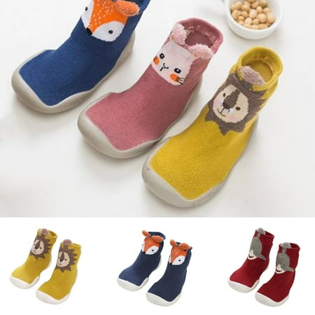 

SPRING PARK Baby Toddler Girls Grip with Rubber Soles Non-Slip Socks