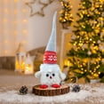 thumbnail image 5 of Christmas Owls Plush Home Decors Owl Collectible Dolls Pointy Hat Christmas Owl Desktop Decoration Nordic Owl Christmas Elf Doll Ornament for Christmas Home Tabletop Decor(White), 5 of 6