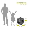 thumbnail image 6 of Majestic Home Goods Fusion Indoor Ottoman Pouf Cube, 6 of 6