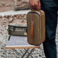 thumbnail image 6 of Camping Travel Cooking Utensils Organizer Travel Bag with Net Pockets,Portable Pouch for BBQ Camp Cookware Kitchen Kit empty box (green), 6 of 7