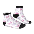 thumbnail image 6 of Salouo Heart Rabbit Pattern Unisex Middle Tube Socks,Middle-Finger Knee High Socks Over The Calf Tube Stocking Crew Stockings for Women and Men Tube Socks, 6 of 8