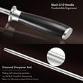 thumbnail image 4 of TURWHO 9inch Diamond Sharpener Rod Kitchen Chef Knife Sharpening Rod Stick Bar, 4 of 8