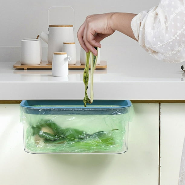 Bote de basura de cocina Colgante ANGGREK Contenedor de Abono Colgante Para encimera Gran Capacidad Fácil de Limpiar