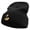 Black, variant on Golden Beach Logo Embroidered 12 Inch Long Knitted Beanie - Royal OSFM