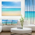 thumbnail image 1 of Impression d'Art sur Toile Photo de Plage Tropicale Bleu Vif - Bord de Mer, 1 of 3