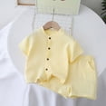 thumbnail image 2 of Baby Boys Short Set Infant Toddler Boys Button Down Short Tops with Cotton Gauze Shorts Summer Beach Outfit 12 18 24 Month 3T 4T 5T Toddler Boy Outfits Kaprioy, 2 of 4
