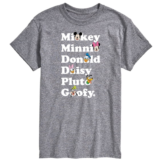Mickey & Friends - Character Logo - Men's Short Sleeve Graphic T-Shirt