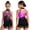 Purple, variant on Girls Sequin Latin Dance Fringe Bodysuit Metallic Sleeveless Ballroom Cha Cha Salsa Tassel Dress White 6