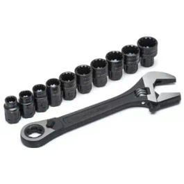 

Crescent Crescent CPTAW8 Adjustable Wrench and Spline Socket Set