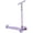 Lavender, variant on Kick Scooter with Multicolor Wheel Lights, Adjustable Height, 110lb Weight Capacity