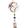 thumbnail image 5 of Ebros Caterpillar In Spiral Copper Metal Wind Chime With Colorful Marbles 31"L, 5 of 9
