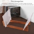 thumbnail image 1 of Vinyl Record Storage Holder - Acrylic Ends - Display Your Singles and LPs in This Modern Portable Rack Unit, 1 of 5
