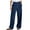 Navy, variant on Prolriy Business Casual Pants for Women, Womens Daily Elastic Waist Pockets Straight Solid Color Casual Pants Loose Long Trousers Women's Pants Work Pants Women Beige L