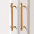thumbnail image 3 of MOMOJIA 1pair Simple Drawer Pulls Wooden Handles Home Furniture Hardware Accessories, 3 of 7