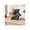 Black, variant on Decorative Marble Knot Sculpture for Home Decor - Contemporary Bathroom, Office, or Living Room Decorative Object - Artistic Accent for Shelf, Coffee Table Decor, or Office Desk - 7", White & Tan