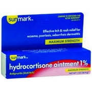 Sunmark Hydrocortisone Cream, Anti-Itch - Maximum Strength, 1 oz, 1 Count