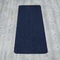 thumbnail image 5 of Ottomanson Comfort Bath Rug Washable Non-Slip Rubberback Solid 2x8 Indoor Runner Rug, 2'2" x 8', Navy, 5 of 10