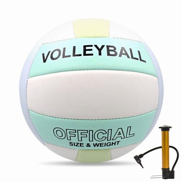 JASKFLY Volleyball Official Size 5 Volleyball Super Soft Training Ball for Indoor and Outdoor Beach Gym Use 1 Count,Not sold in Europe|Pvc,D