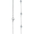 thumbnail image 2 of 925 Sterling Silver Women Cubic Zirconia Fashion Halo Necklace 8.9x8.9mm Wide Pendant Necklace for Women, 2 of 2