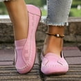 thumbnail image 5 of Xfvqtps Womens Loafers Soft Flat Shoes Casual Slip on Shoes Breathable Perforated Design Comfortable Everyday Wear Pink, 5 of 8