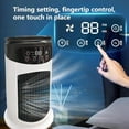 thumbnail image 4 of Bladeless Portable Air Conditioner Fan With Water Spray – 6-Speed Desktop Cooling Fan, Personal Mini Ac With Led Light,Timer, Evaporative Cooler For Home, Office, Bedroom (Household,Energy Efficient), 4 of 8