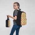 thumbnail image 7 of Pofeuu Herb Of Burger Print Backpack Travel Backpacks With Lunch Bag Pencil Bag Set 3 pcs Set Cartoon Backpack, 7 of 7