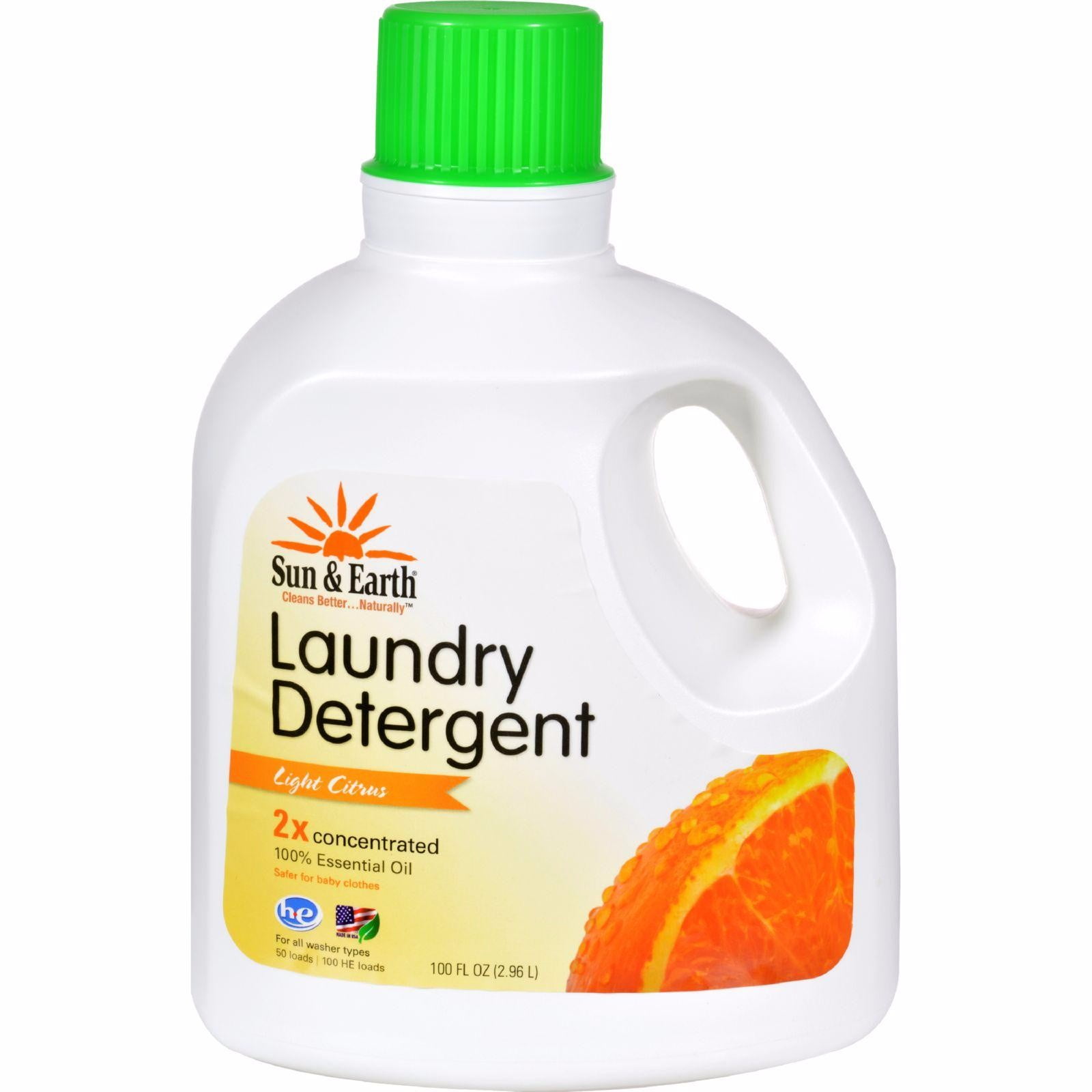 Sun And Earth Natural Laundry Detergent Light Citrus pack of 4