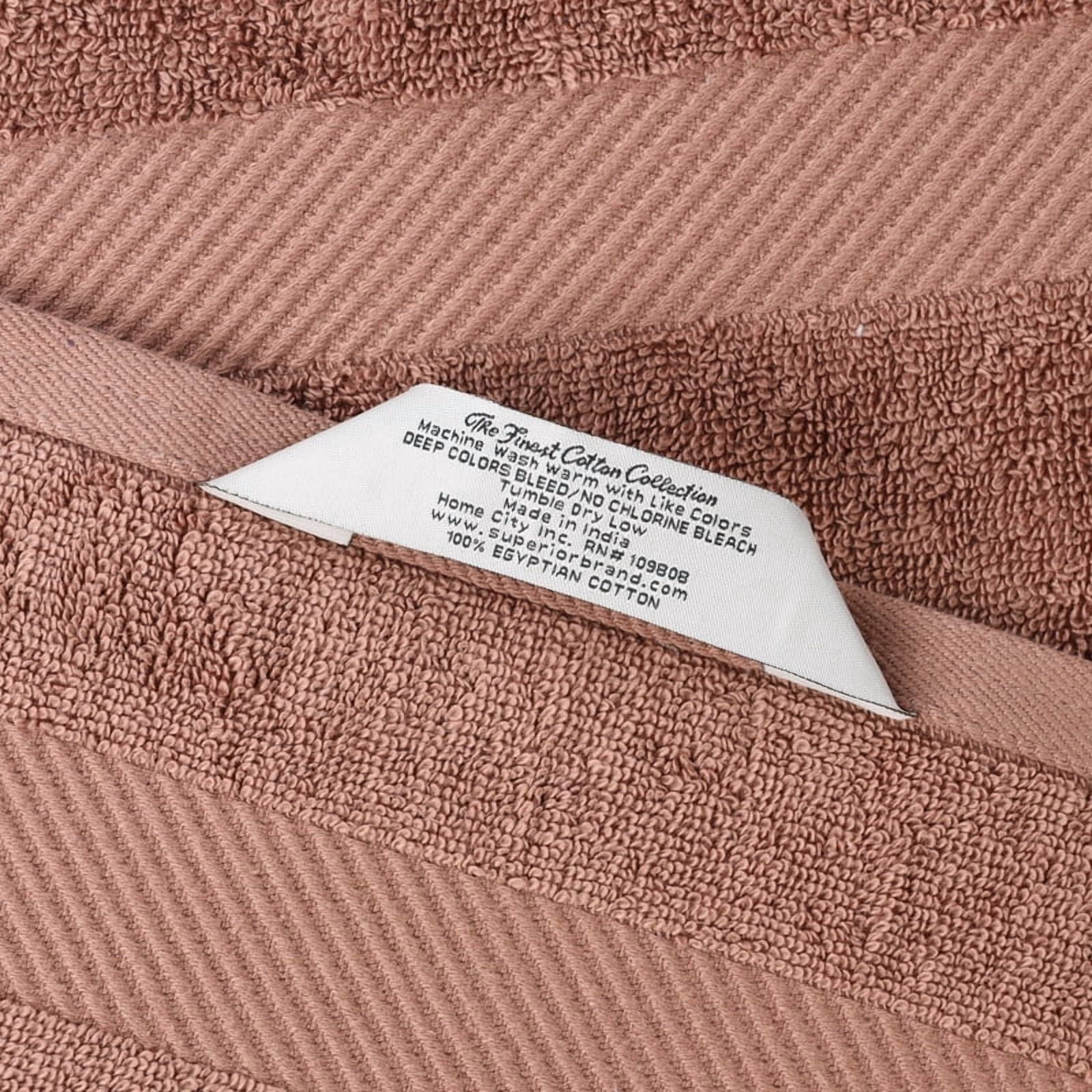 Superior Kendell Egyptian Cotton Hand Towels, Set of 6, Sedona