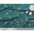 thumbnail image 2 of Soimoi Tissu en Velours Imprimé Feuilles & Roses pour Couture, Largeur 58 Pouces, 2 of 3