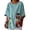 Blue, variant on Short Sleeve Shirts for Women Retro Loose and Versatile Casual Two Piece Printed Top Oversized Tshirts for Women