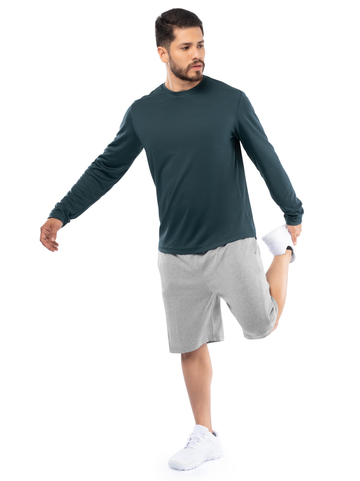 Athletic Works Men's Core Active Long Sleeve T-Shirt, Sizes S-5XL