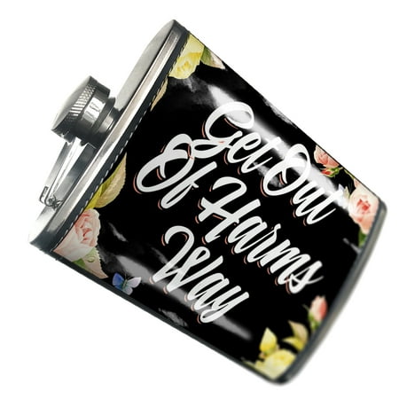 

NEONBLOND Flask Floral Border Get Out Of Harms Way