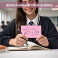 thumbnail image 7 of 200 Sheets Index Cards Topboutique Ruled Note Cards Lined Notecards Pink Flashcards 3 X 5 Inch Lined Flash Cards for Studying, Memo Cards, Office Supply, DIY, To Do List, Presentation,4 Pack, 7 of 7