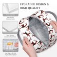 thumbnail image 3 of Fotbe Christmas Plaid Moose Bolsa de Almuerzo con Estampado, Lonchera Aislada, Contenedor de Comida Reutilizable Tipo Cooler a Prueba de Fugas, 3 of 6