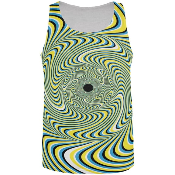 Optical Illusion All Over Adult Tank Top - X-Large