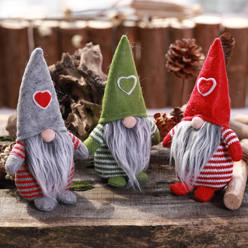 SUPERHOMUSE Handmade Gnome Plush Santa Easter Elf Valentine's Birthday