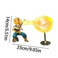 thumbnail image 4 of Dragon Ball Anime Character Night Light Figurine Decorative Led Lamp Trunks Toys Peripheral Desktop Ornament(Trunks Blue), 4 of 6