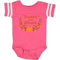 thumbnail image 3 of Inktastic Thankful and Blessed Pumpkin and Fall Leaves Boys or Girls Baby Bodysuit, 3 of 5