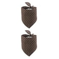 thumbnail image 3 of Greeniant Bufanda de baba para mascotas Plegable Térmica punteada Adorable Toalla triangular colorida ajustable para café de cuello de 25-45 cm Café 2piezas, 3 of 6