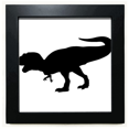thumbnail image 1 of dinosaur bs miniature fierce black square frame picture wall tabletop, 1 of 3