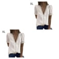 thumbnail image 3 of Qarigey Camiseta Mujer Cuello Transpirable Blusa Encaje Top Type4 NO4, 3 of 6