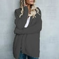 thumbnail image 1 of UJNDER Womens Jacket Long Sleeve Cardigan Loose Sweater Hooded Solid Fuzzy Coat Casual Top Open Front Grey XXL, 1 of 7