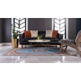 thumbnail image 4 of Rugs.com Amaya Collection Rug – 7' x 10' Light Blue Medium Rug Perfect For Bedrooms, Dining Rooms, Living Rooms, 4 of 6