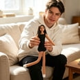 thumbnail image 3 of Poseable Superhero Plush Doll, Soft Stuffed Movie Hero Figure with Flexible Wire for Desk Decor, 11 Inch, 3 of 5