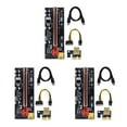 thumbnail image 1 of Maytalsory PCI-E 1x to 6x Exender Board USB Card Module Portable Mining Computer Motherboard Adapter Component Device Miner Red Slot+Black Wire 3Set, 1 of 6